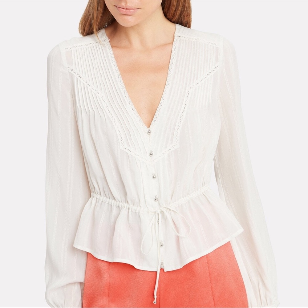 VERONICA BEARD Phoebe Silk Blend Blouse